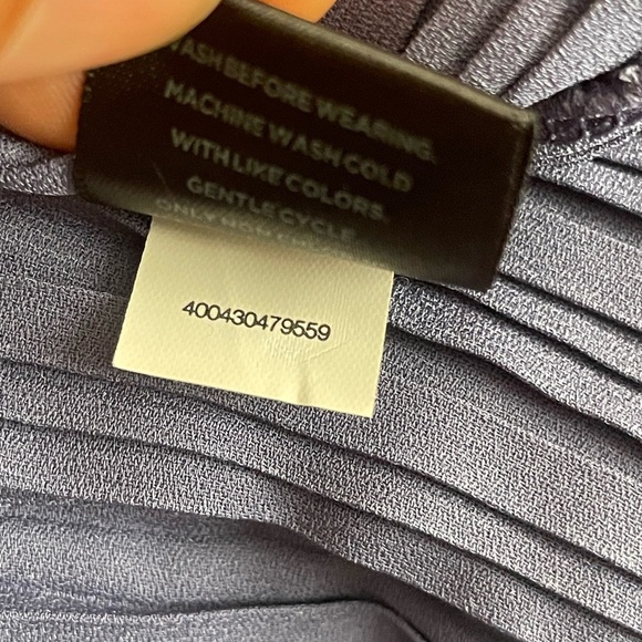 SIMPLY VERA VERA WANG drawstring Waist Pleated Bottom Short Sleeve top Size XXL - Picture 7 of 7